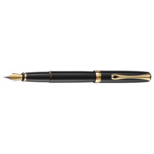 Diplomat Excellence Black Laquer Gold B täytekynä